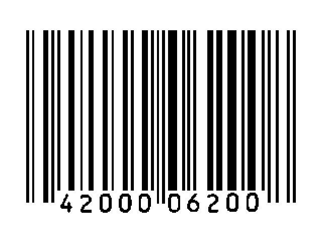 bar code logo. Bar code example.