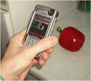 Red pepper or green pepper? The vOICe handheld on Nokia 6680