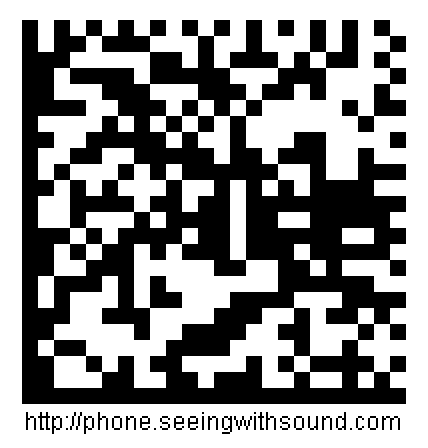Barcodes and Semacodes? Free OCR? Semacode tag for phone.seeingwithsound.com 