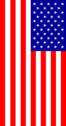 Rotated US flag