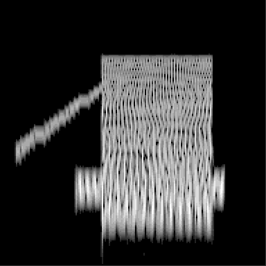 Training patterns with two rectangles and one line
