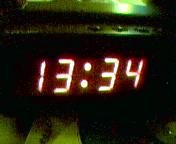 Clock display