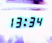 Inverse clock display