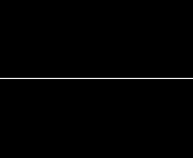Bright horizontal line