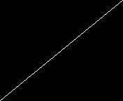 Bright line running upward to the right