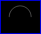 Top half of bright open circle