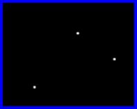 Three bright dots