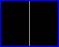 Vertical bright line