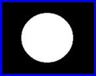 Bright filled circle