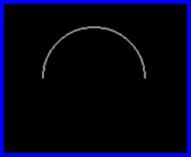 Top half of bright open circle