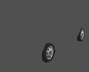 Animation highlighting left wheels