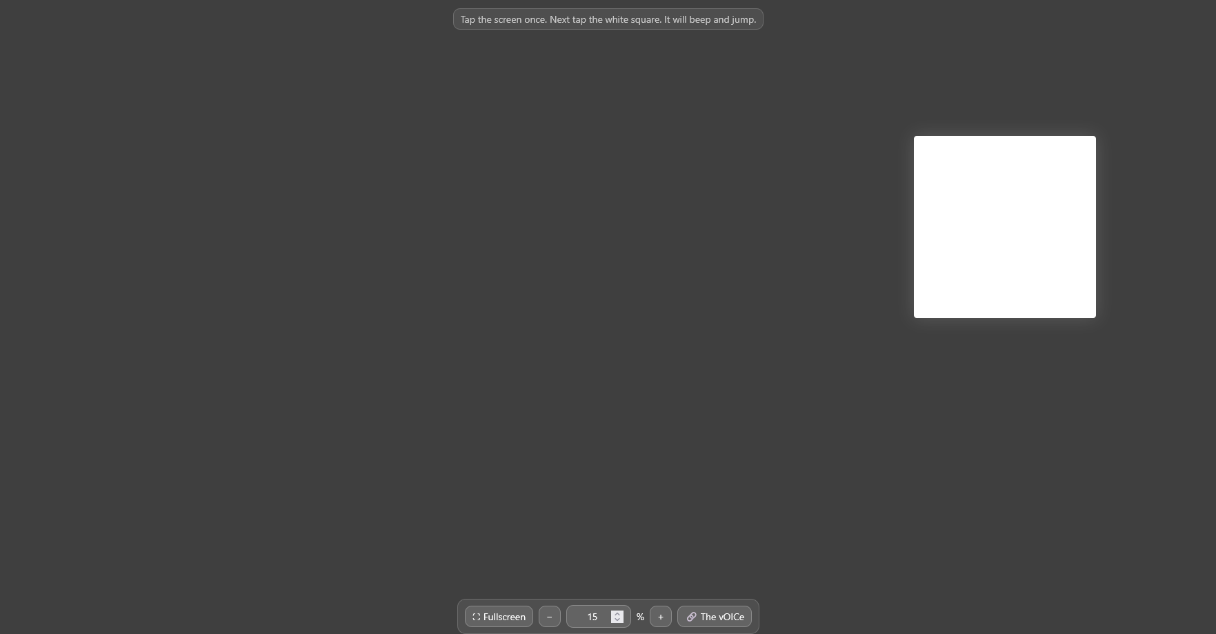 Touch-the-Square online training page