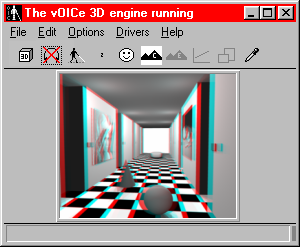 Imported anaglyph image file and extracted distance map