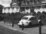 White parked car